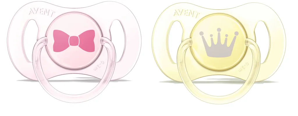 Philips AVENT SCF151/02 chupete de niño Chupete nocturno Silicona Rosa, Amarillo