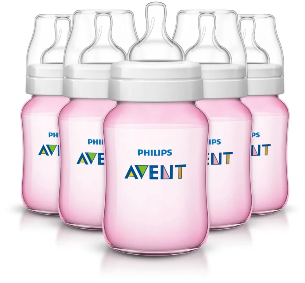 Philips AVENT SCF564/57 biberón 260 ml Rosa, Blanco Polipropileno (PP)