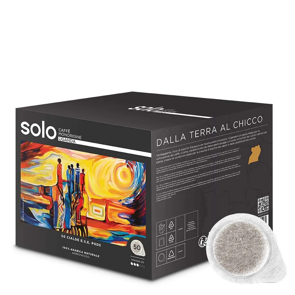 Polti SOLO Caffè Monorigine Uganda Dosis de café Tueste claro 50 pieza(s)