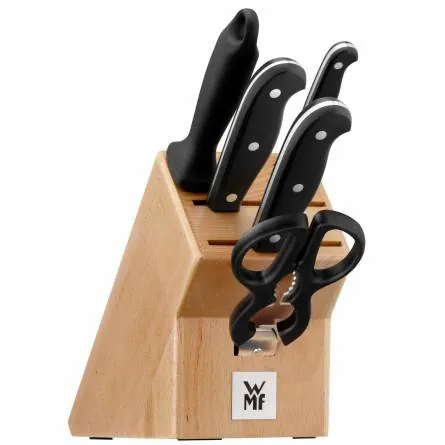 WMF Spitzenklasse Plus Bloque con ranuras para cuchillos Acero Marrón, Acero inoxidable