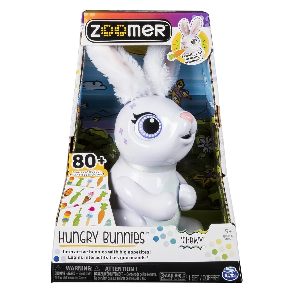 Zoomer Hungry Bunny - Chewy (white)