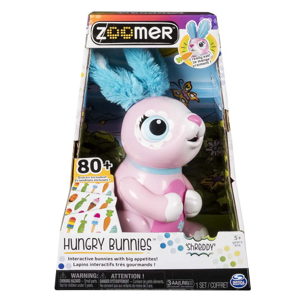 Zoomer Hungry Bunny - Shreddy (pink)