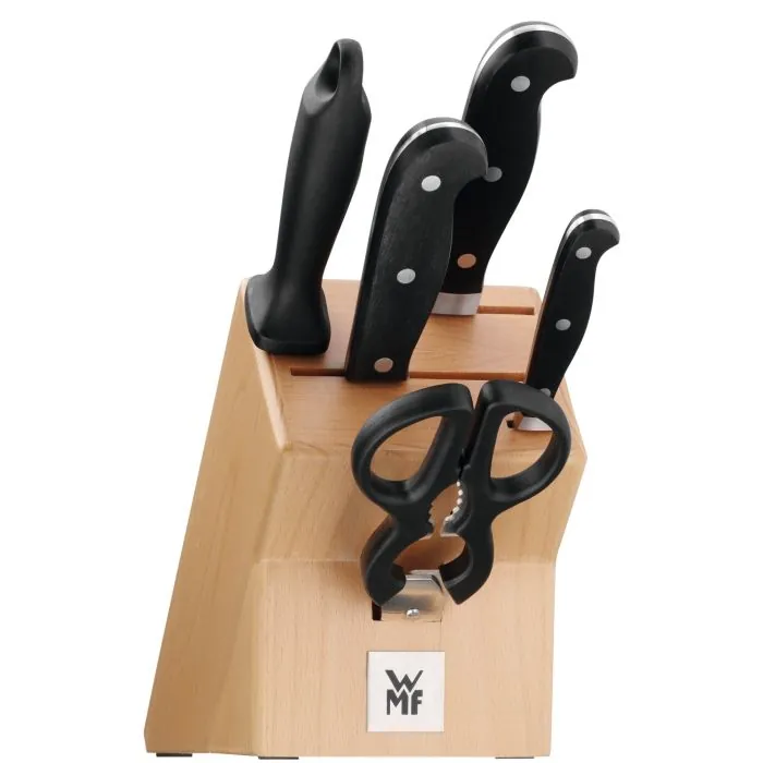 WMF 3201002765 taco para cuchillos Bloque con ranuras para cuchillos Madera