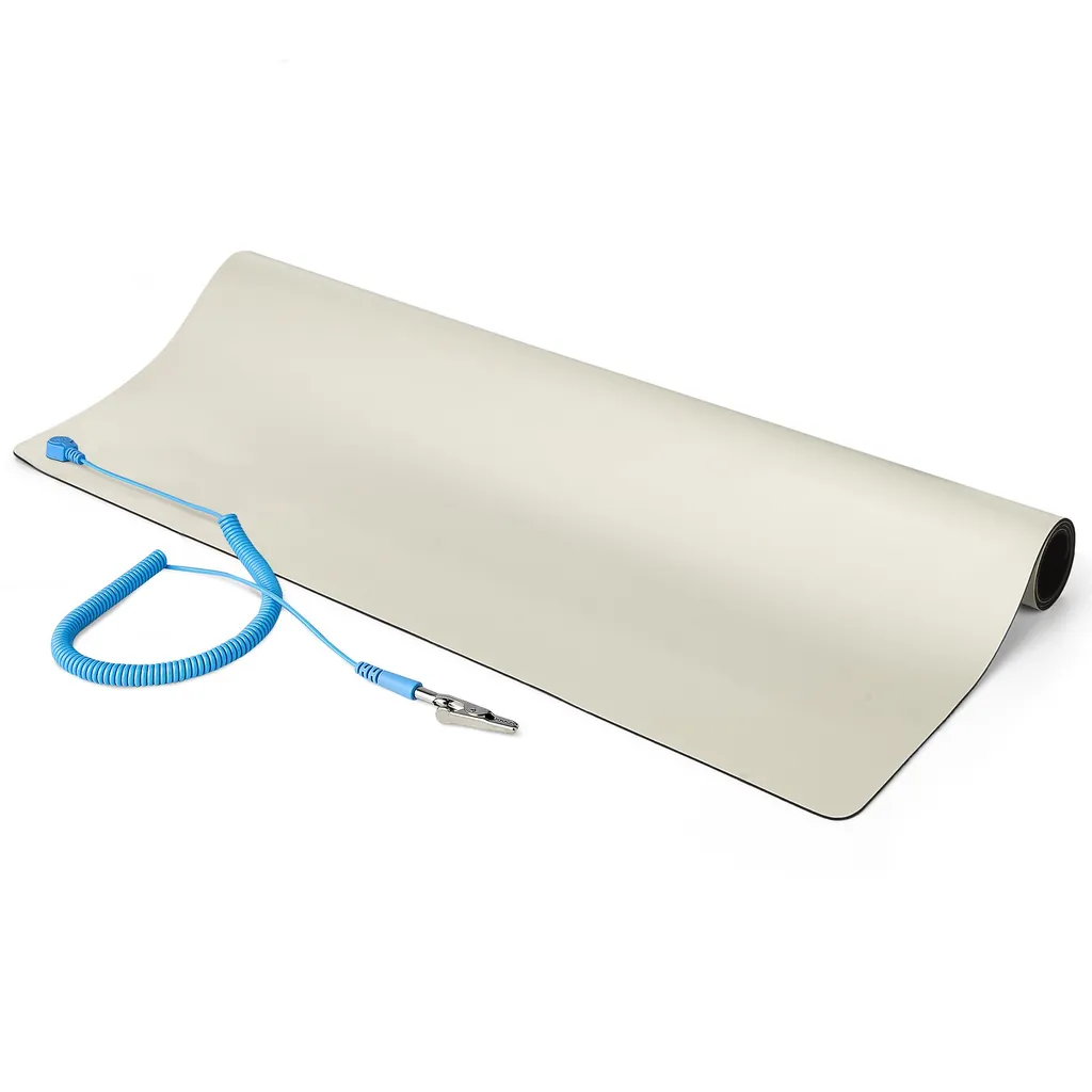 StarTech.com LG-ANTI-STATIC-MAT alfombrilla antiestática Beige Cloruro de polivinilo (PVC) 1 pieza(s)