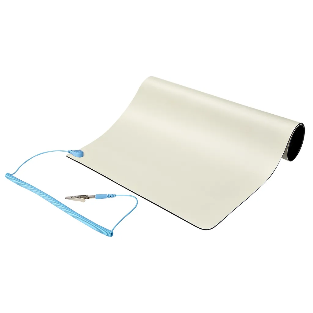 StarTech.com SM-ANTI-STATIC-MAT alfombrilla antiestática Beige, Negro Cloruro de polivinilo (PVC) 1 pieza(s)