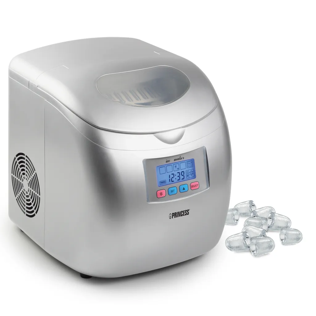Princess 283069 Máquina para hacer cubitos de hielo integrada/independiente 120 W Plata