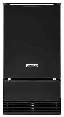 KitchenAid KUIS18NNZB máquina de cubo de hielo Máquina para hacer cubitos de hielo integrada/independiente 15,87 kg/24h Negro