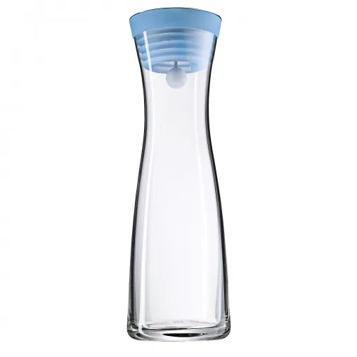 WMF Water decanter 1.0 l blue Basic decantador de vino 1 L Silicona, Vidrio