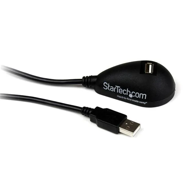 StarTech.com USBEXTAA5DSK cable USB Negro