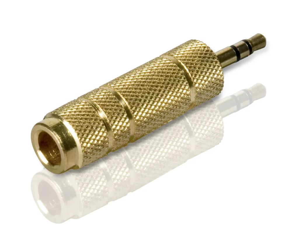 Philips SWA3034W/10 cambiador de género para cable 3.5 mm 6.35 mm Oro