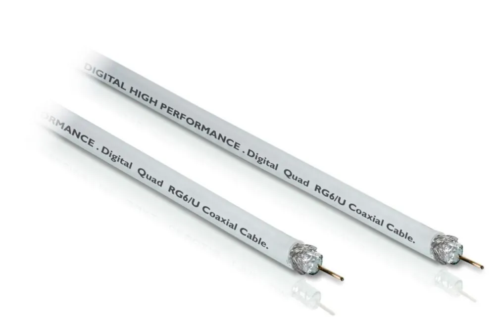 Philips SWV7109W/10 cable coaxial 100 m Blanco