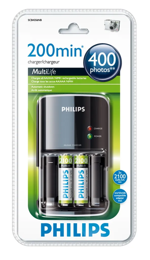 Philips MultiLife SCB4356NB/12 cargador de batería