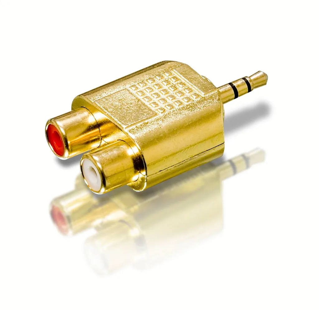 Philips SWA3032W/10 cambiador de género para cable 3,5 2 x RCA Oro