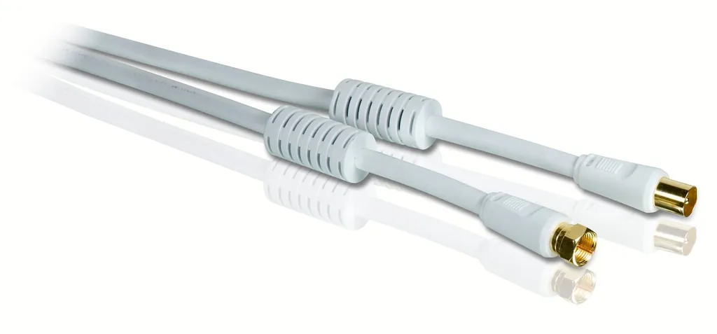 Philips SWV4156W/10 cable coaxial 10 m Blanco