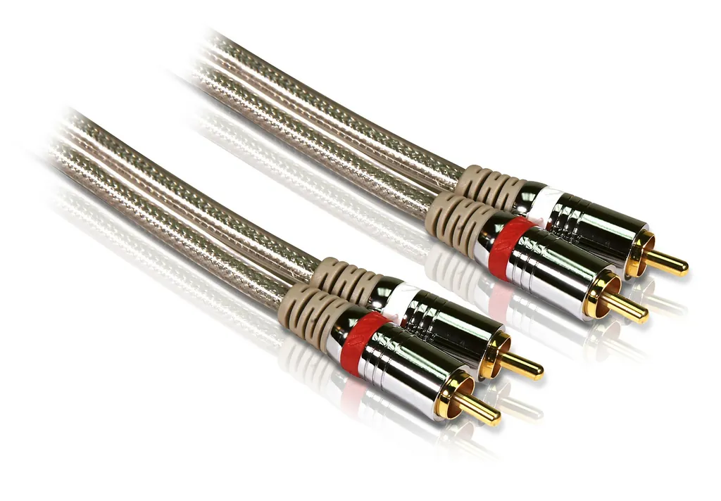 Philips SWA3103W/10 cable de audio 3 m 2 x RCA Transparente