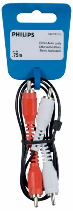 Philips SWA2761T/10 cable de audio 0,75 m RCA Negro, Rojo, Blanco