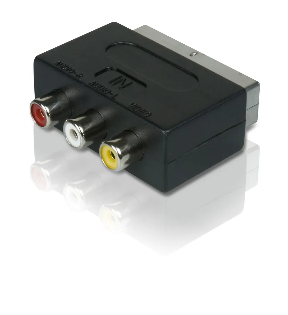 Philips SWV2083W/10 cambiador de género para cable SCART 3x RCA F Negro
