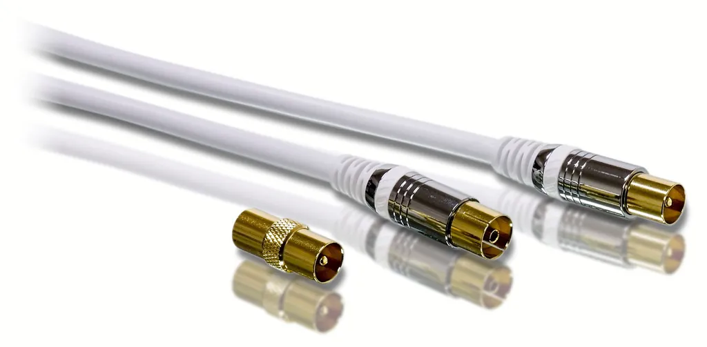 Philips SWV3204/10 cable coaxial 10 m F-connector Blanco