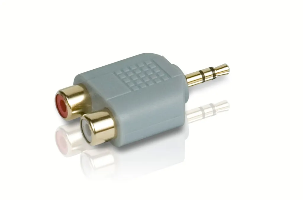 Philips SWA4552W/10 cambiador de género para cable 3.5 mm RCA Gris
