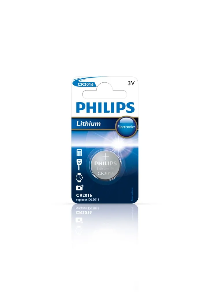 Philips Minicells CR2016/01B pila doméstica Batería de un solo uso Litio