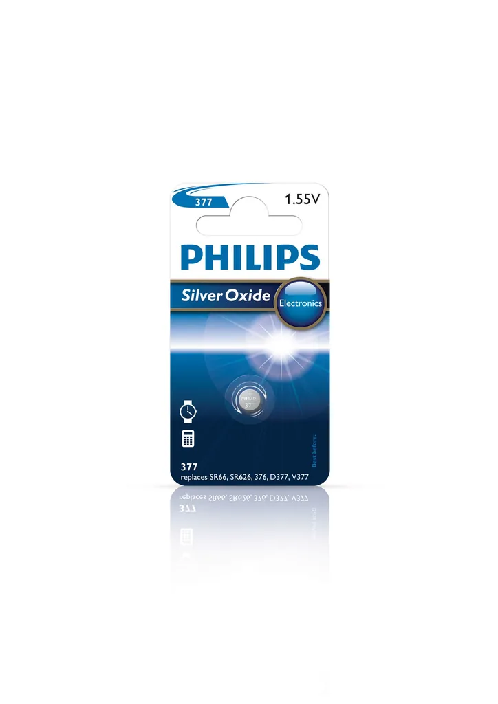 Philips Minicells 377/01B pila doméstica Batería de un solo uso Óxido de plata