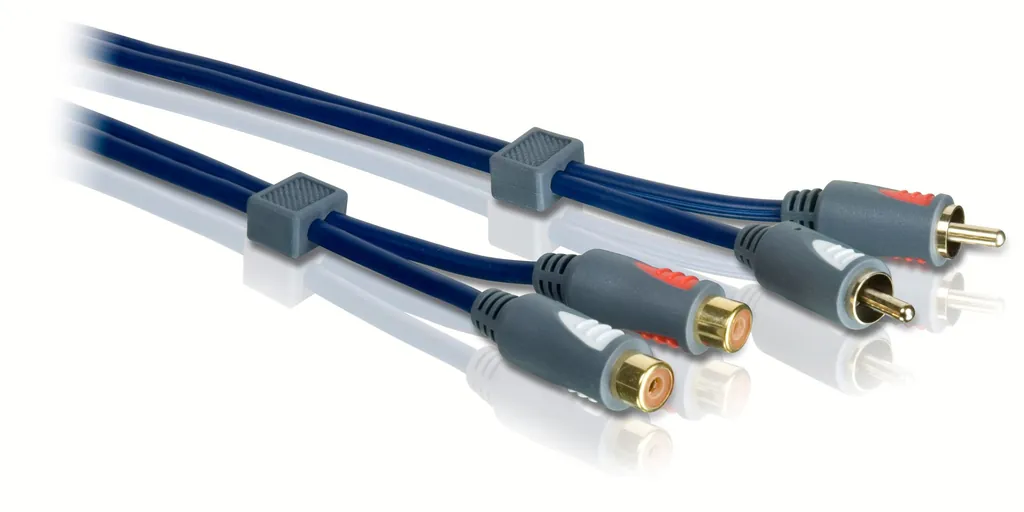 Philips SWA7530W/10 cable de audio 5 m 2 x RCA Azul