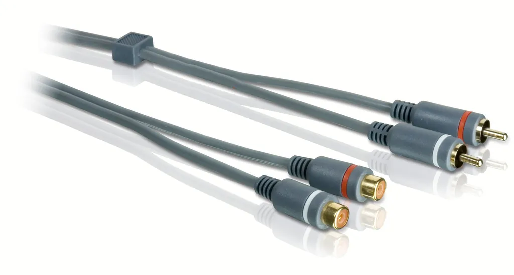 Philips SWA4530W/10 cable de audio 5 m 2 x RCA Transparente