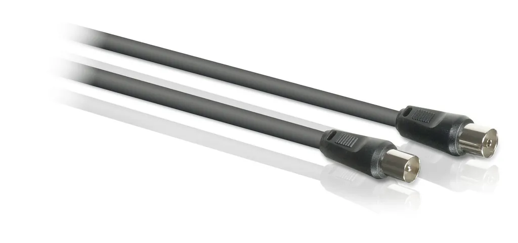 Philips SWV2817W/10 cable coaxial 1 m Negro