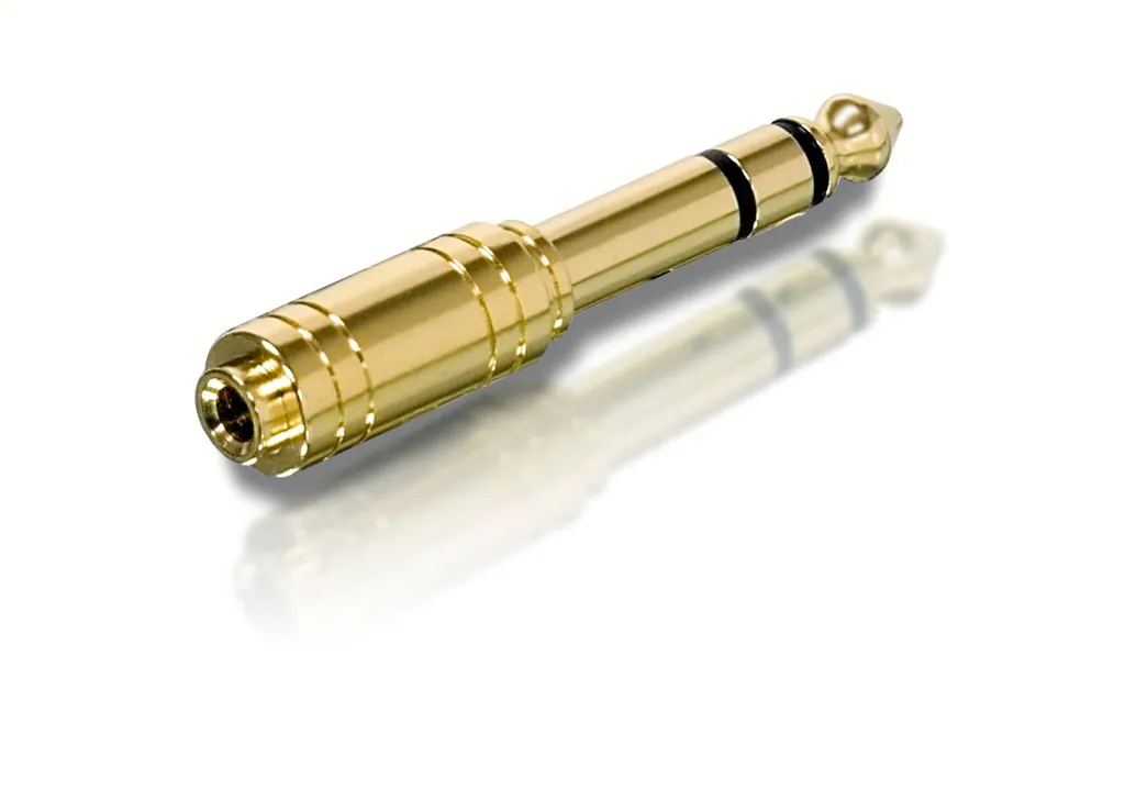 Philips SWA3550/10 cambiador de género para cable 6.35 mm (M) 3.5 mm (F) Oro