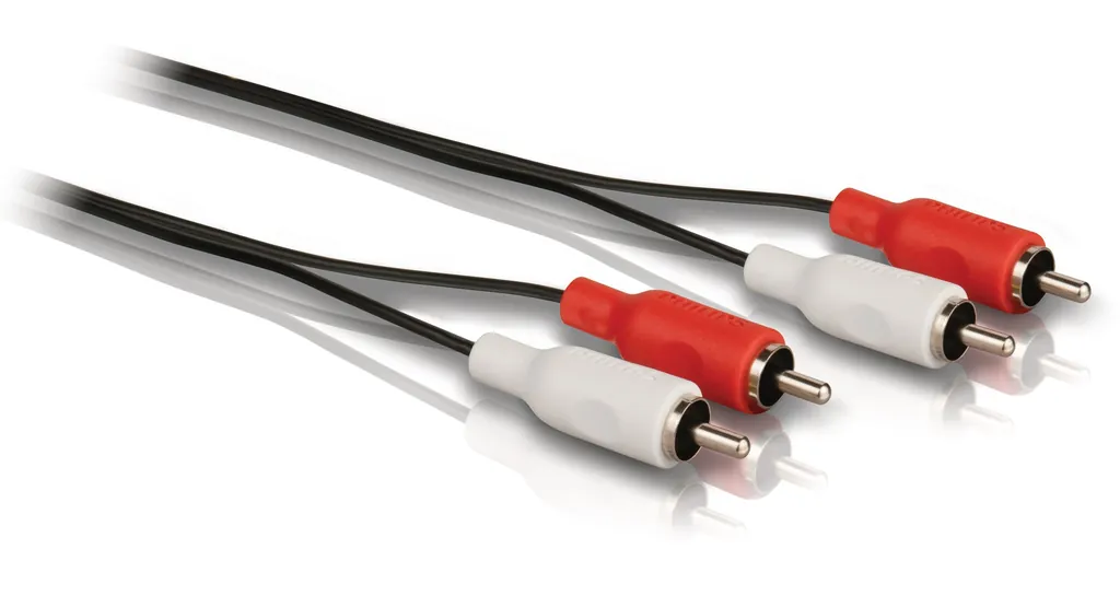 Philips SWA2750W/10 cable de audio 7,5 m 2 x RCA Negro