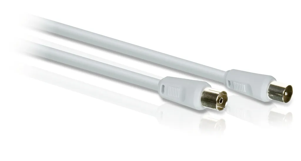 Philips SWV2112W/10 cable coaxial 1,5 m Blanco