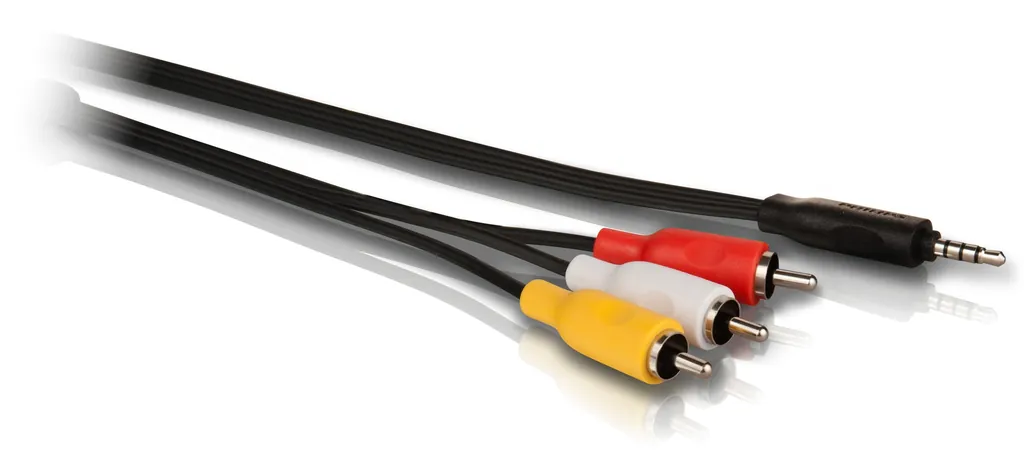 Philips SWV2232W/10 cable de audio 1,5 m 3,5mm 3 x RCA Negro