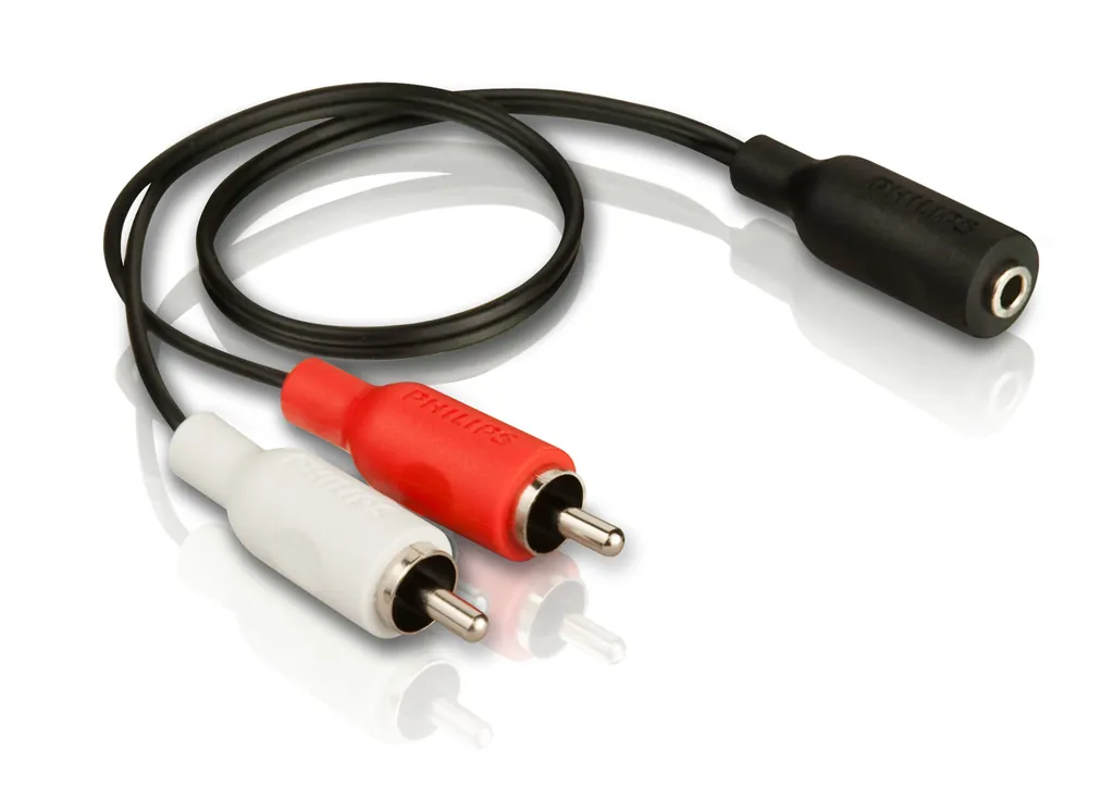 Philips SWA2159W/10 cable de audio 3,5mm 2 x RCA Negro