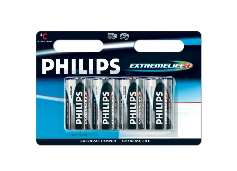 Philips ExtremeLife LR14EB4A/10 pila doméstica Batería de un solo uso Alcalino