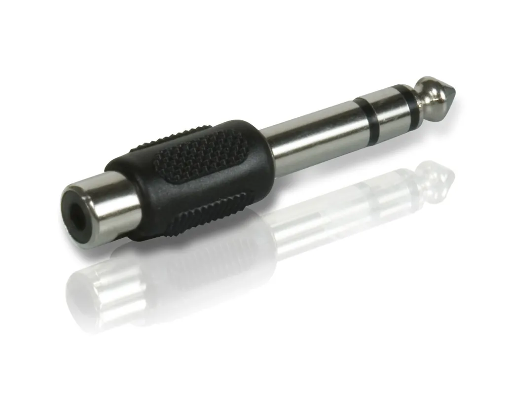 Philips SWA2714W/10 cambiador de género para cable 6,35 RCA Negro