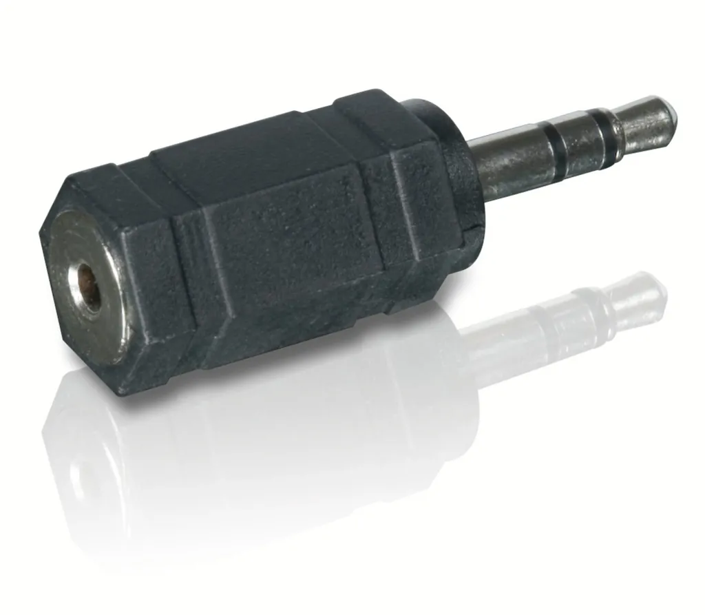 Philips SWA2092W/10 cambiador de género para cable 3.5mm (M) 2.5mm (F) Negro