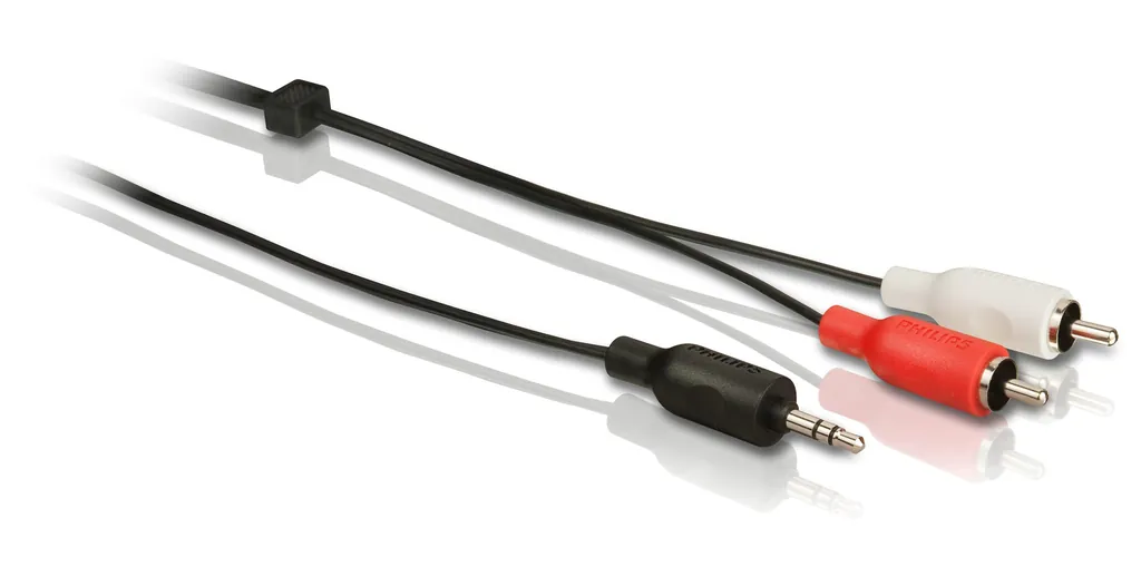 Philips SWA2519W/10 cable de audio 2 m 3,5mm 2 x RCA Negro
