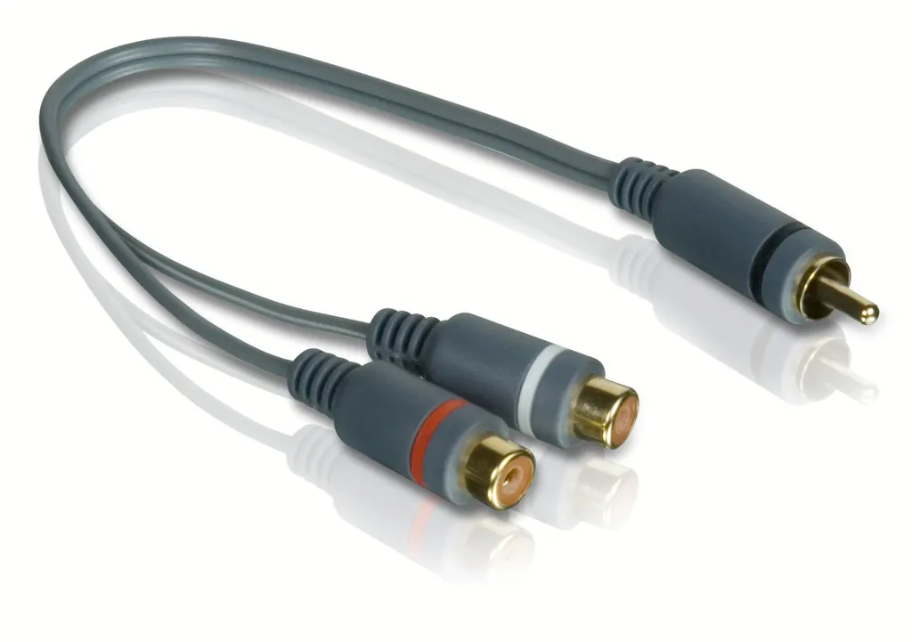 Philips SWA4553W/10 cable de audio 2 x RCA RCA Gris