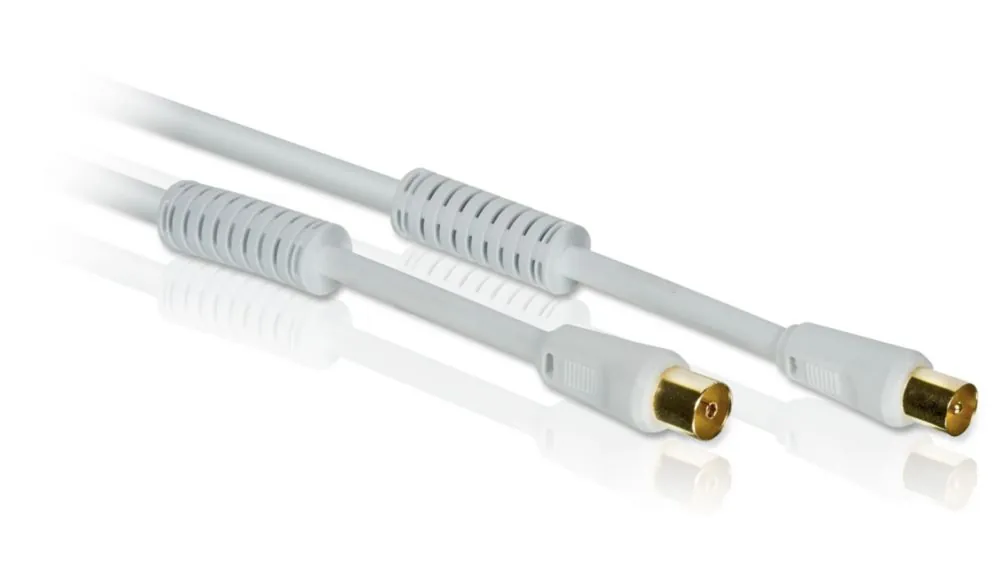 Philips SWV2922W/10 cable coaxial 5 m Blanco