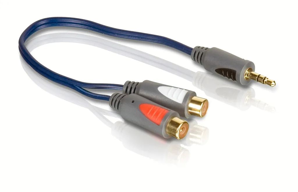 Philips SWA7555W/10 cable de audio Azul, Gris