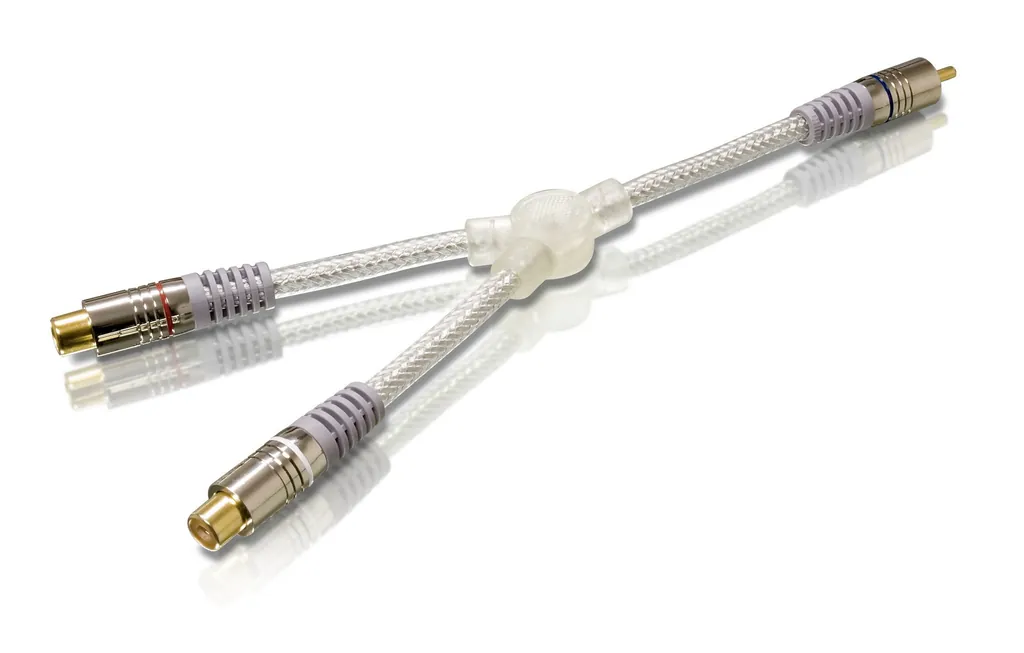 Philips SWA3553/10 cable de audio 2 x RCA RCA Plata