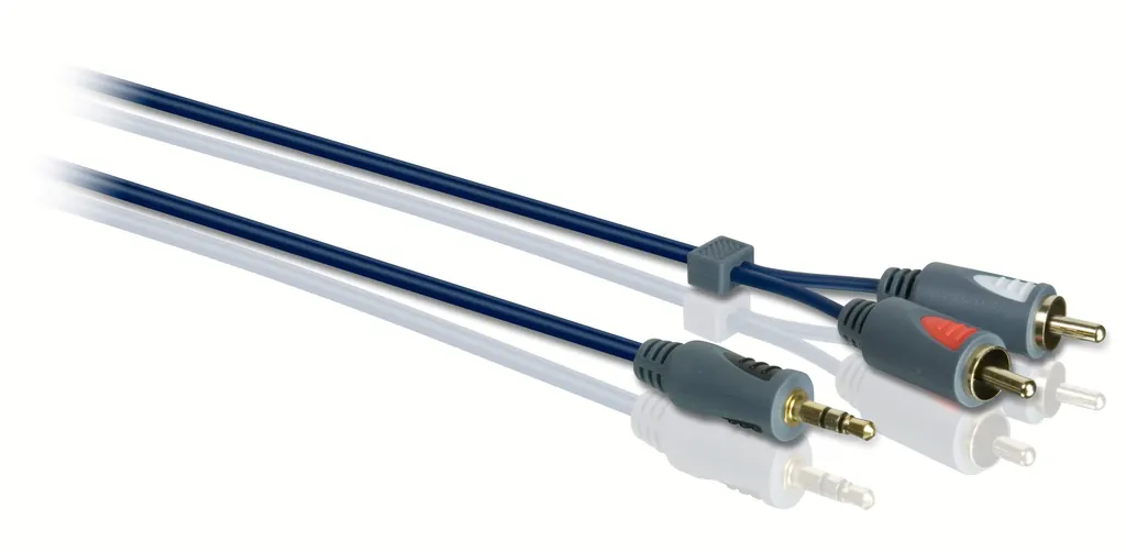 Philips SWA7527W/10 cable de audio 1,5 m 3,5mm 2 x RCA Azul