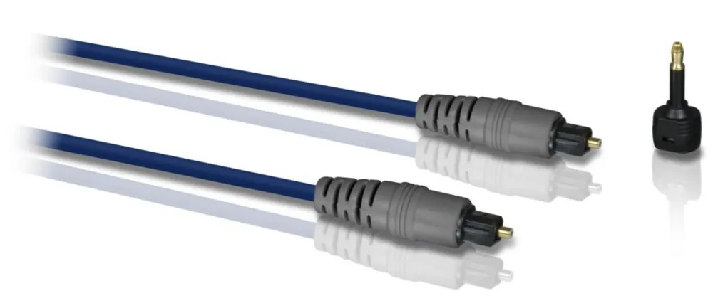 Philips SWA7302W/10 Cable de fibra óptica e InfiniBand 1,5 m Toslink Azul