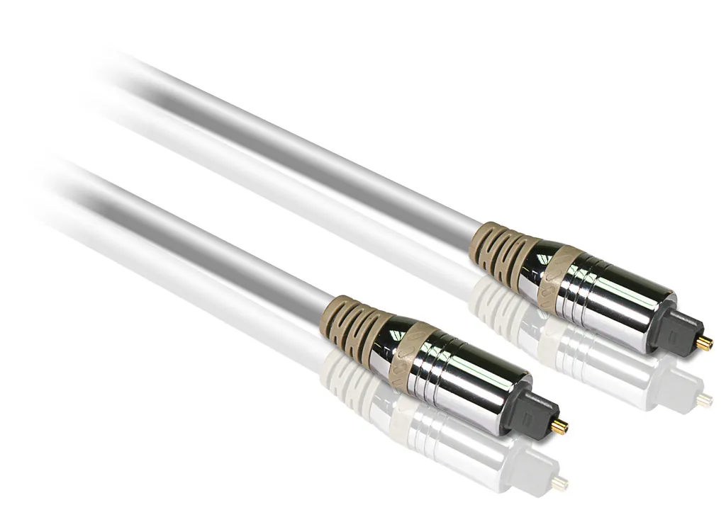 Philips SWA3302W/10 cable de audio 1,5 m Toslink Plata