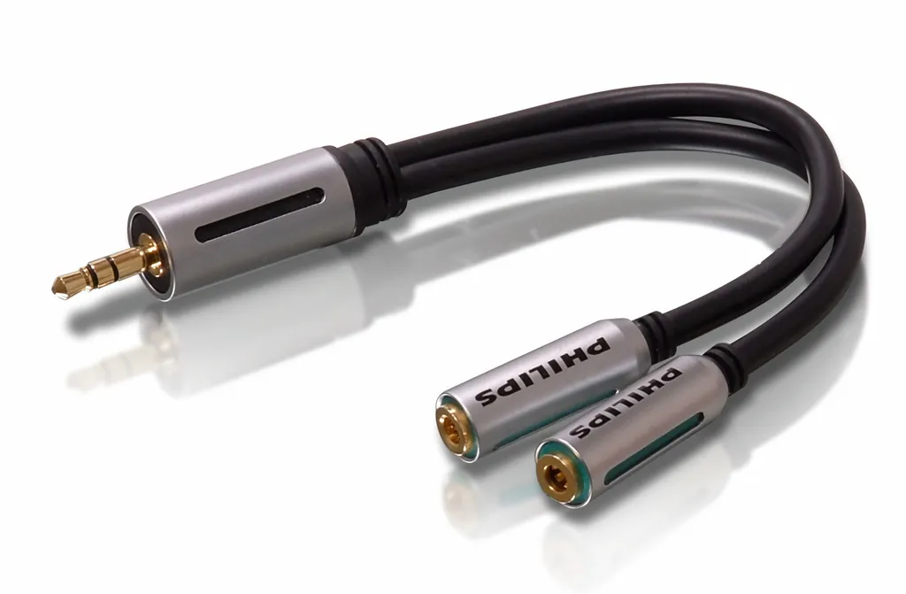 Philips SJM2108/10 cable de audio 3,5mm 2 x 3.5mm Negro