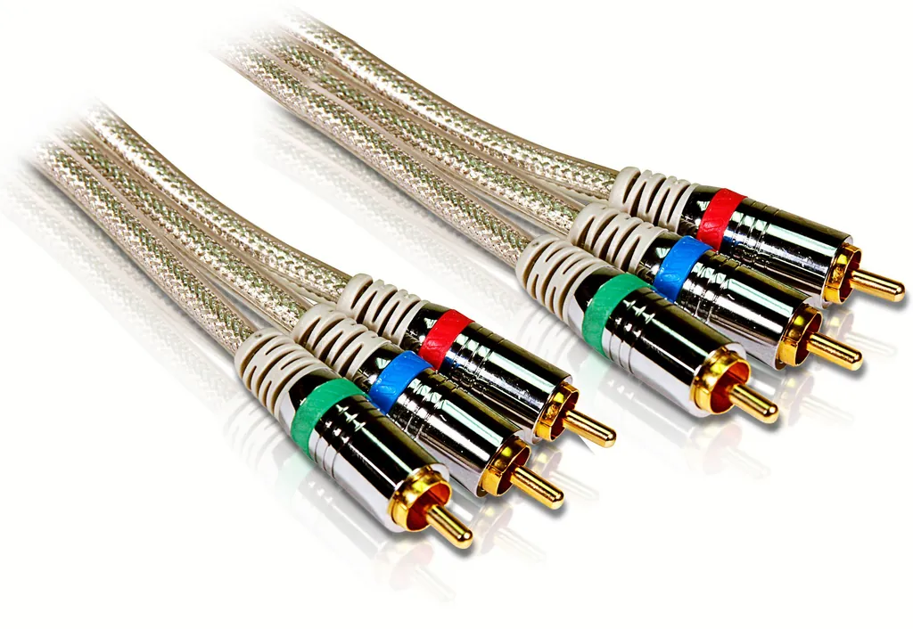 Philips SWV3302W/10 componente ( YPbPr) cable de vídeo 1,5 m 3 x RCA Plata