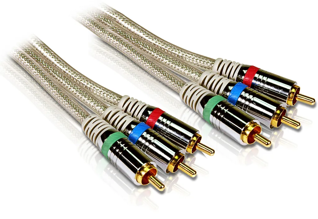 Philips SWV3304W/10 componente ( YPbPr) cable de vídeo 5 m 3 x RCA Plata