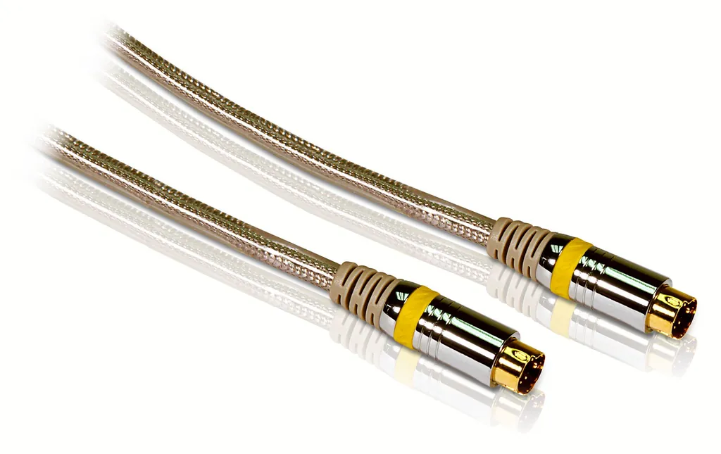 Philips SWV3502W/10 cable S-vídeo 1,5 m S-Video (4-pin) Plata
