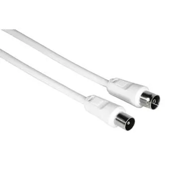 Hama Cordon, coaxial 9.52 mm, 1.5 m cable coaxial 1,5 m Blanco