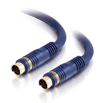 C2G 1.5ft Velocity™ S-Video Cable cable S-vídeo 0,45 m S-Video (4-pin) Azul